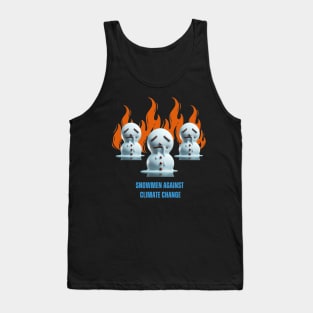 Snowmen Against Climate Change Tank Top